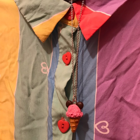 Modcloth Collectif Prismatic Tie Front Blouse - Picture 4 of 11